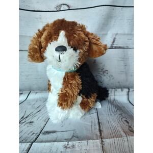 Habitat For Humanity 10" Deckster Stuffed Animal Plush Brown White Black Dog